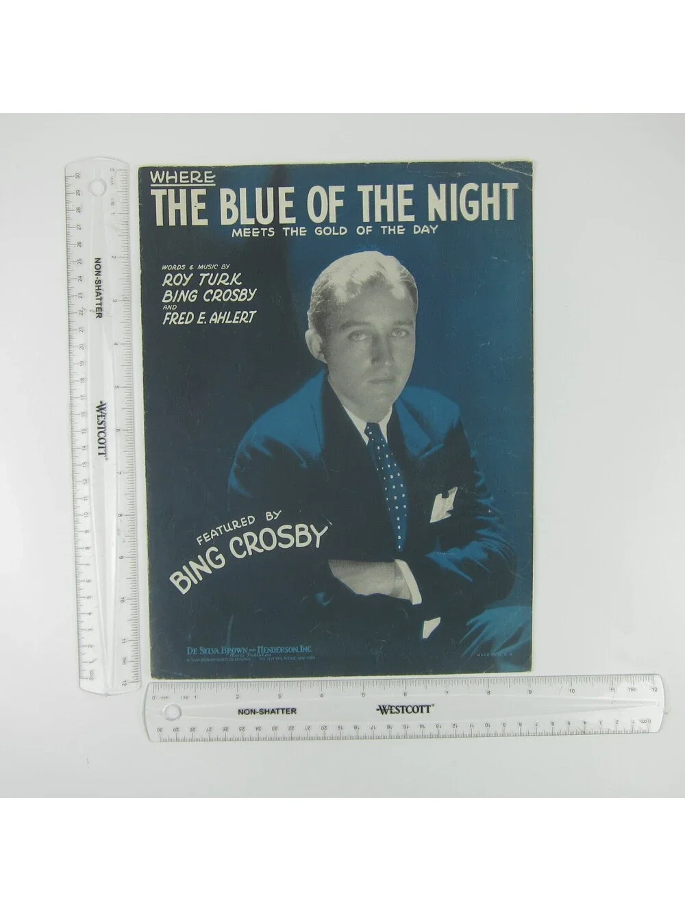 Sheet Music Where The Blue Of The Night Meets Gold Of The Day Bing Crosby 1931